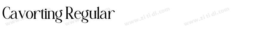 Cavorting Regular字体转换